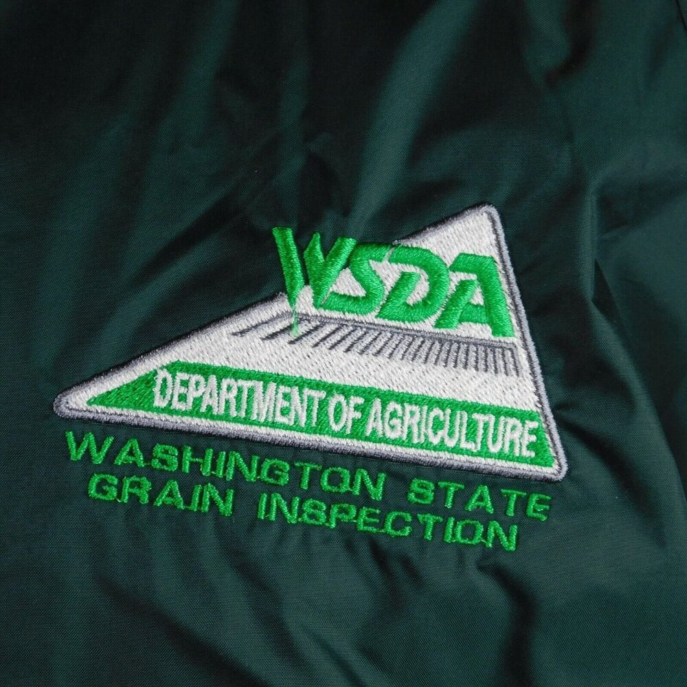 Sport-Tek By Port Authority Men Green Windbreaker Jacket WSDA Logo Size M Zipper - Picture 2 of 9